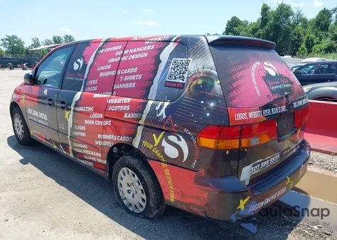 2003 Honda Odyssey Lx из США, поврежденный, VIN 5FNRL18503B094844